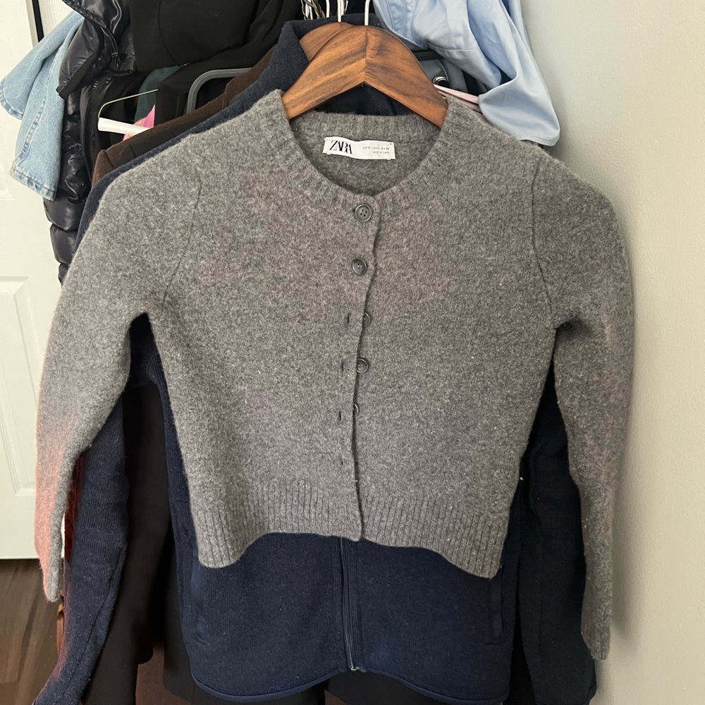 Zara Heather Gray Cardigan